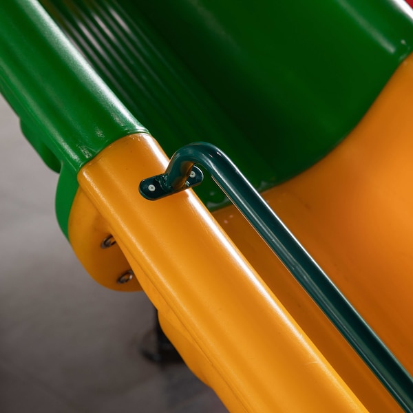 Playberg Green Metal Safety Grab Handles Set, Kids Outdoor Play House Hand Grip Bars - QI004567.GN