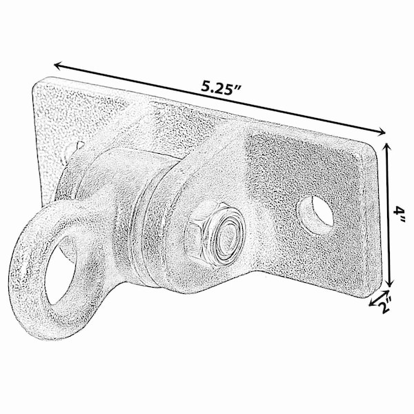 Playberg Heavy Duty Permanent Swing Hanger Brackets Set for Indoor and Outdoor Use - QI004117