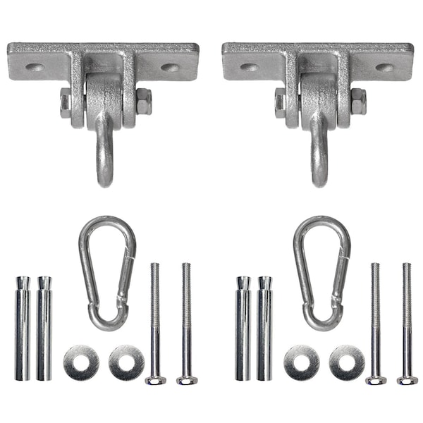 Playberg Heavy Duty Permanent Swing Hanger Brackets Set for Indoor and Outdoor Use - QI004117