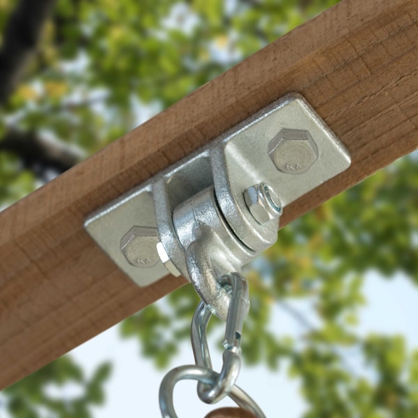 Playberg Heavy Duty Permanent Swing Hanger Brackets Set for Indoor and Outdoor Use - QI004117