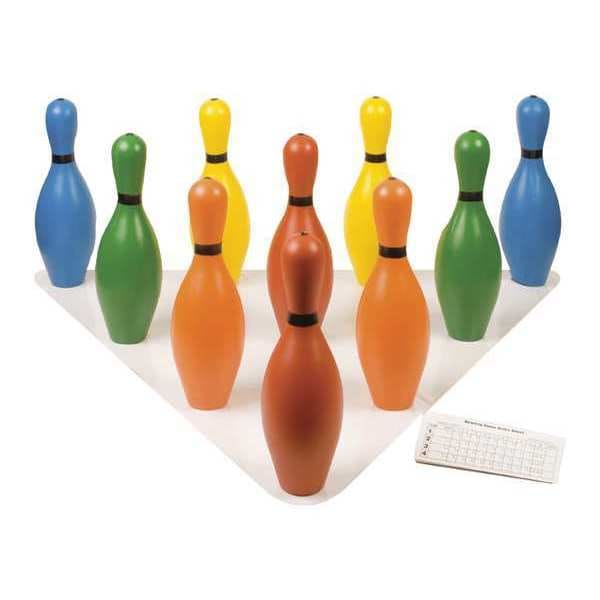 Champion Sports Multi-Color Bowling Weighted Pin, PK10 - BP10CLR