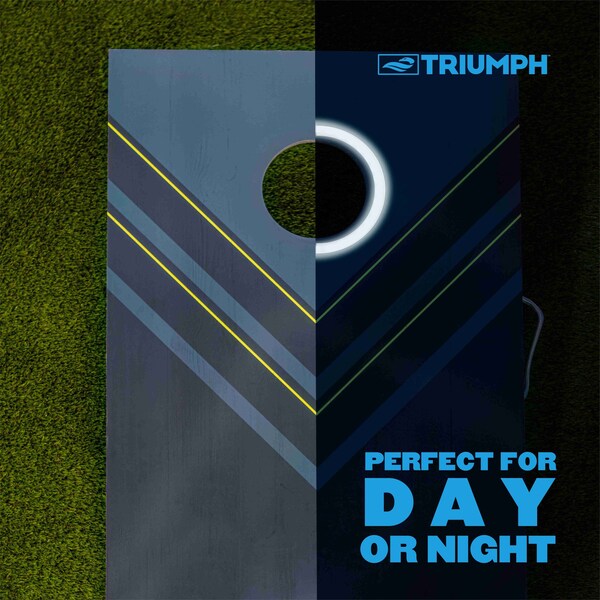 Triumph LED Blue and Yellow 2x3 Cornhole Set - 35-7350-3