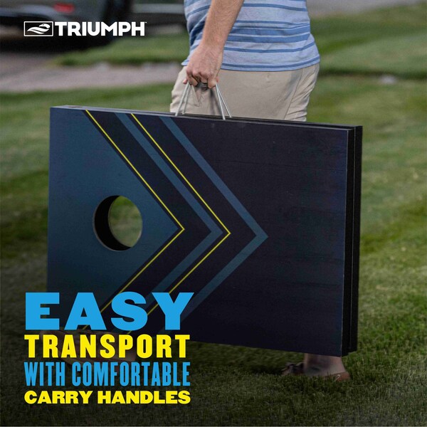 Triumph LED Blue and Yellow 2x3 Cornhole Set - 35-7350-3