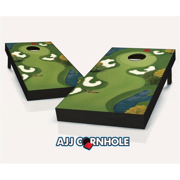 Mkf Collection By Mia K. Farrow Hole In One Theme Cornhole Set with Bags - 8 x 24 x 48 in. - 107-HOLEINONE