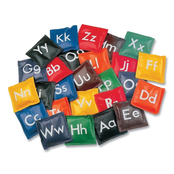 Champion Sports Alphabet Bean Bag Set, Vinyl, Assorted Colors, PK26 - AB55