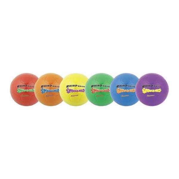 Champion Sports Rhino Skin Spr Squeeze Soccor Ball, PK6 - SQSBSET