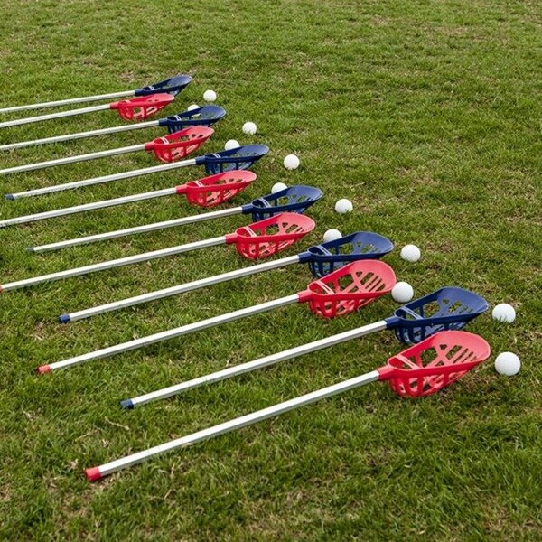 Champion Sports Soft Lacrosse Set, 12 Sticks, 6 Balls, PK18 - LAXSR