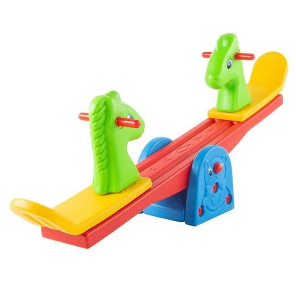 Hey Play Hey Play 80-SH035-6 Teeter Totter Backyard or Playroom Equipment with Easy Seesaw - 80-SH035-6