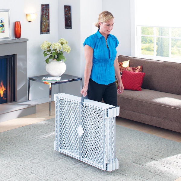 North States Industries North States Superyard Gray 26 in. H X 18.5 in. W Plastic Child Safety Gate - 8666