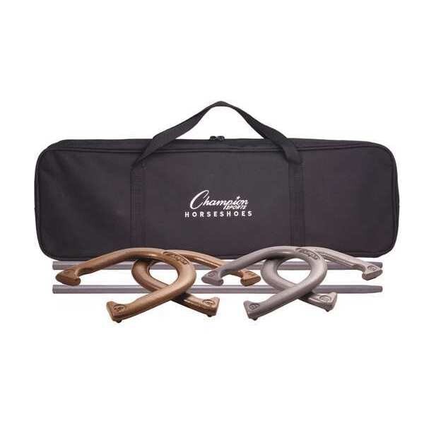 Champion Sports Deluxe Steel Horseshoe Tournament Set - CG205