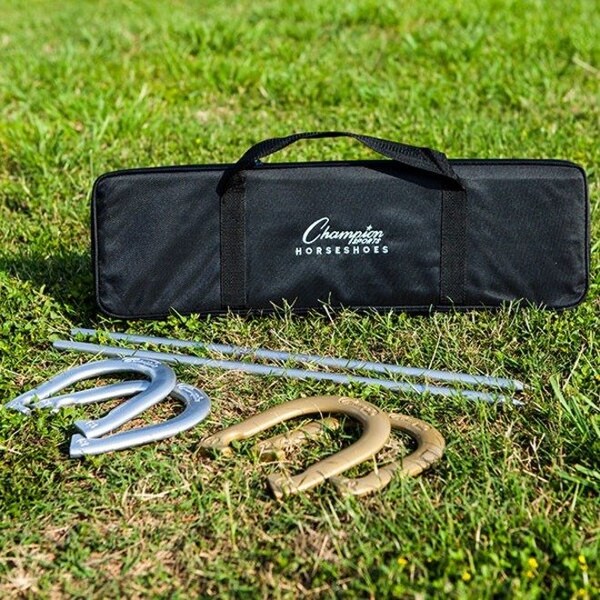 Champion Sports Deluxe Steel Horseshoe Tournament Set - CG205