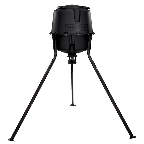 Moultrie MOULTRIE MFG-13220 Standard Deer Feeder, 30 gal Hopper, Plastic, Black - MFG-13220