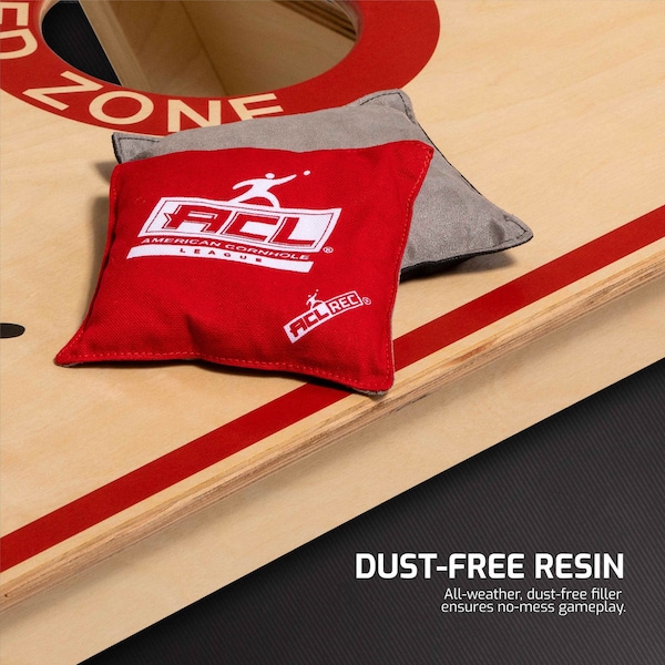 Acl REC Red/Black Stick-N-Slick Cornhole Bags - 12-1100