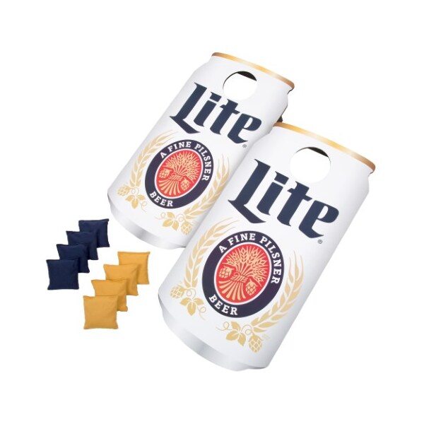 Toy Time Miller Lite Can Cornhole Bean Bag Toss Game by Toy Time - 134215CGO