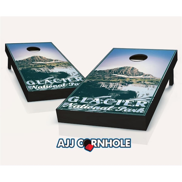 Mkf Collection By Mia K. Farrow Glacier Theme Cornhole Set with Bags - 8 x 24 x 48 in. - 107-NP-GLACIER
