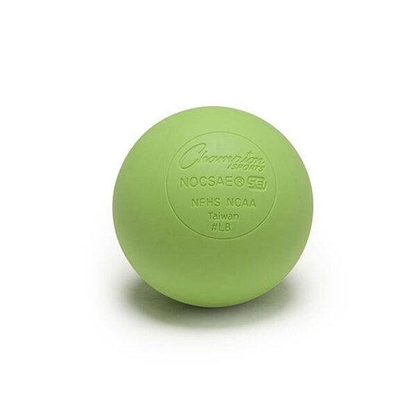 Champion Sports Champion Sports LBG 2.5 in. Official Lacrosse Ball; Lime Green - Pack of 12 - LBG