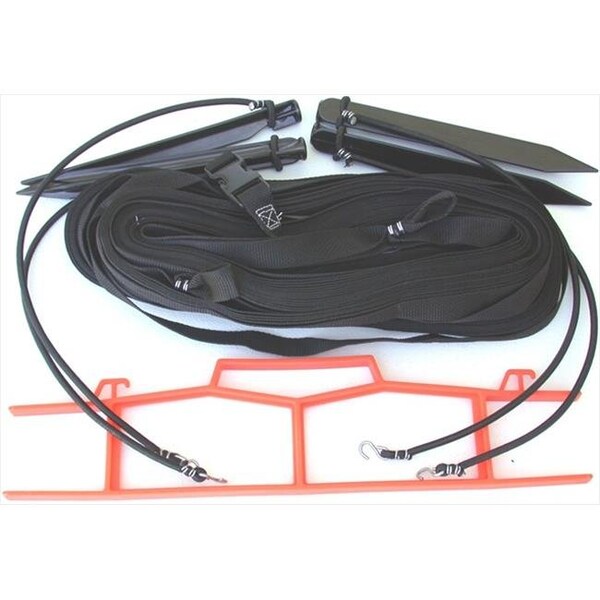 Home Court Home Court W25BKS Black 1-inch Non-adjustable Web Courtlines - W25BKS