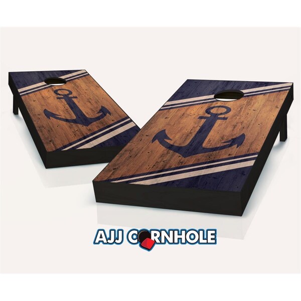 Mkf Collection By Mia K. Farrow AJJCornhole Anchor Theme Cornhole Set with bags - 8 x 24 x 48 in. - AJ13132