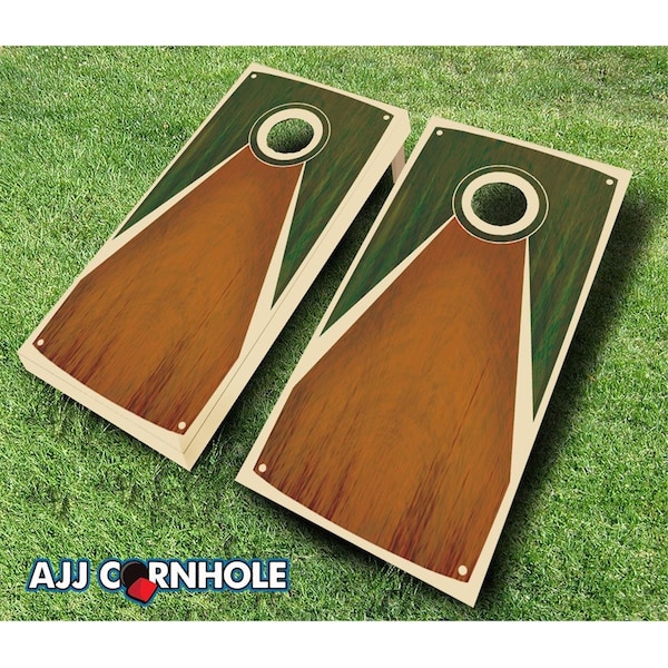 Mkf Collection By Mia K. Farrow AJJCornhole Tarpis Green Chestnut Theme Cornhole Set with Bags - 8 x 24 x 48 in. - AJ13166