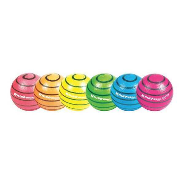 Champion Sports Rhino Skin Meb Bon Neon Ball, 6.3", PK6 - RS63NSET