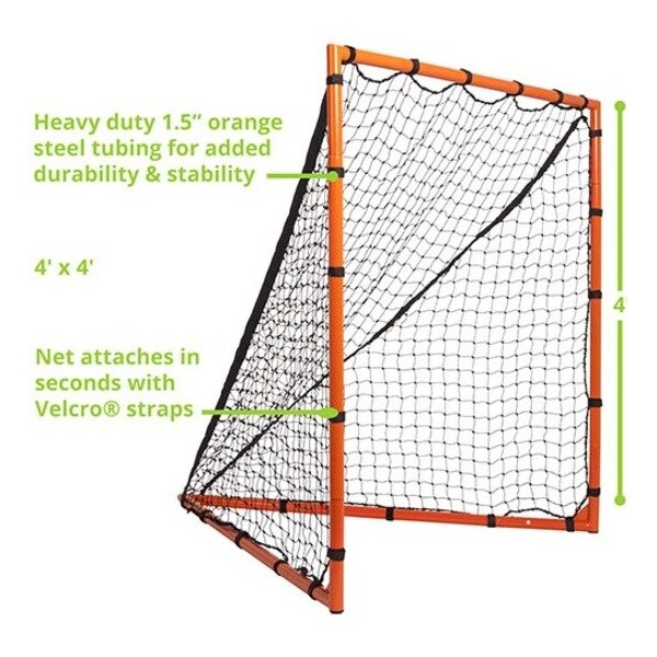 Champion Sports Backyard Lacrosse Goal, 4x4ft, w/Net - LNGL44