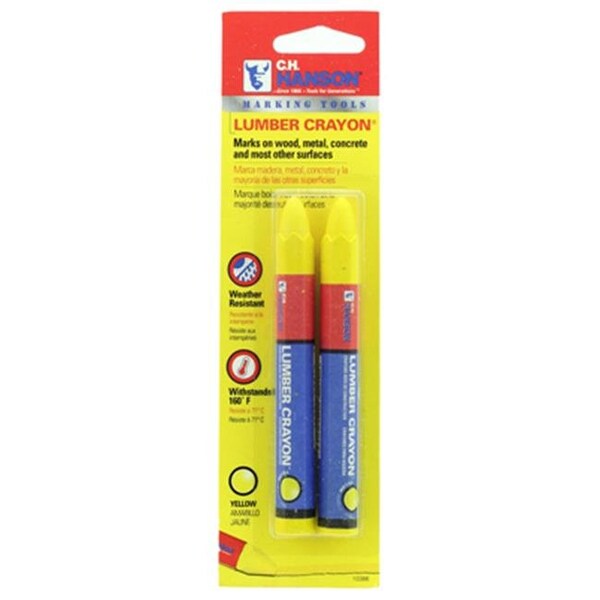 Franklin Sports Franklin Sports 211284 Yellow Lumber Crayon; Pack of 2 - 211284
