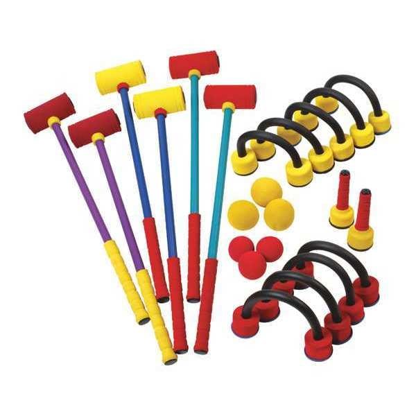 Champion Sports Foam Croquet Set, 6 Colors, Carrying Case - FCRSET