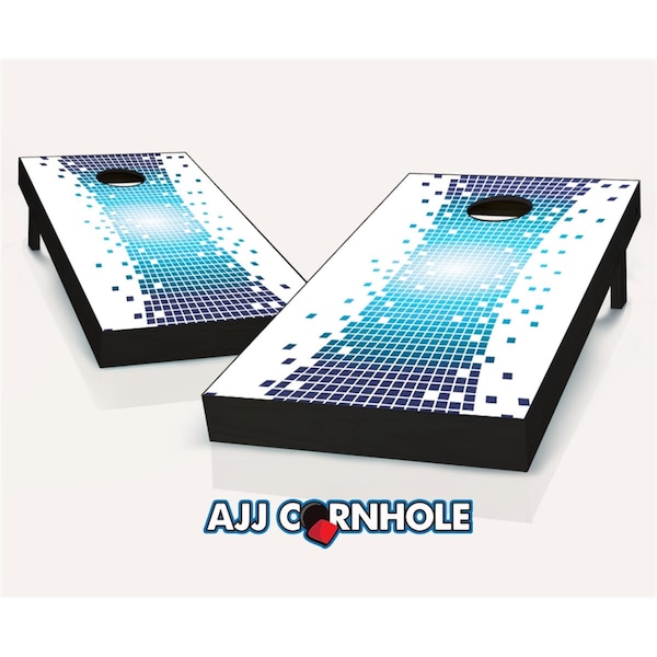 Mkf Collection By Mia K. Farrow Pixel Warp Theme Cornhole Set with Bags - 8 x 24 x 48 in. - 107-PIXELWARP