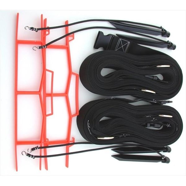 Home Court Home Court 19NABKS Black 2-inch Non-adjustable Web Courtlines - 19NABKS