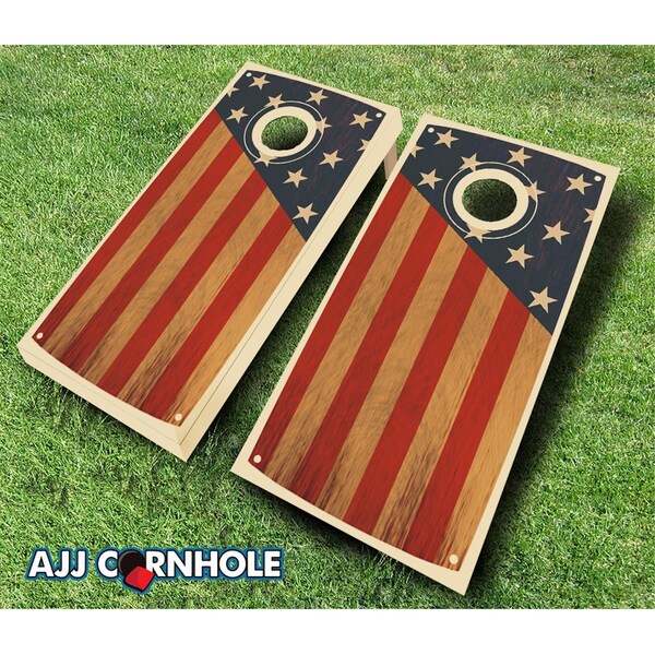 Mkf Collection By Mia K. Farrow Colonial Chestnut Theme Cornhole Set with bags - 8 x 24 x 48 in. - 109-COLONIAL