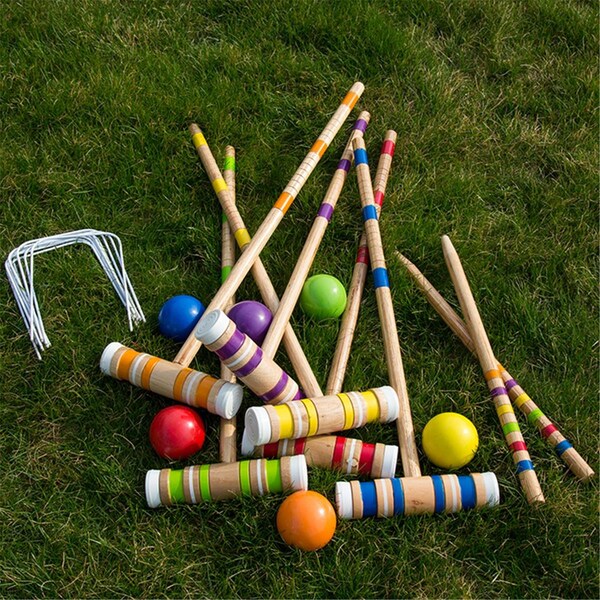 Hey Play Hey Play 80-460510 Complete Croquet Set with Carrying Case - 80-460510