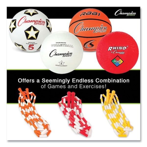 Champion Sports Physical Ed Kit, w/7Balls, 14 JmpRops, PK21 - UPGSET2