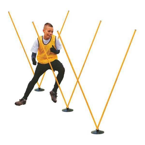 Champion Sports Pro Agility Pole Set, 12-71" Poles, PK12 - PROAGSET