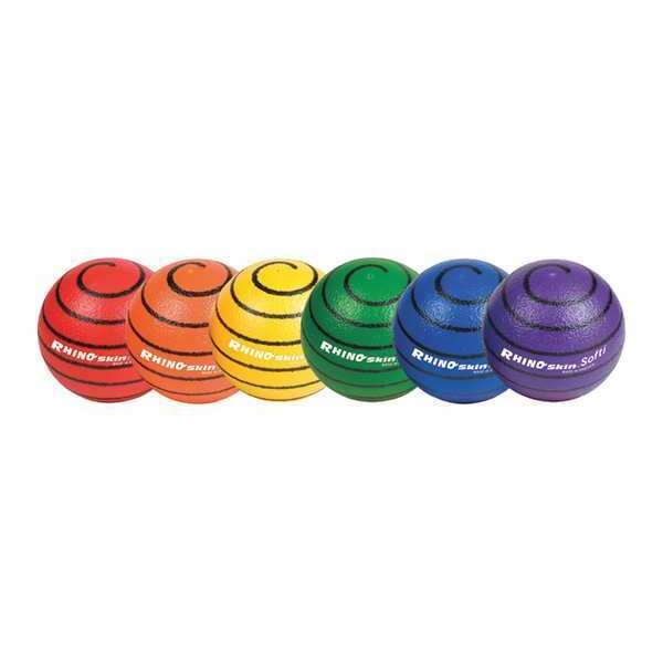 Champion Sports Rhino Skin Meb Bon Swirl Ball, 6.3", PK6 - RS63SET