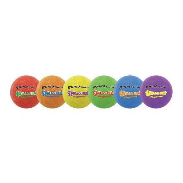 Champion Sports Rhino Skin Spr Sq Plygrnd Ball, Cls, PK6 - SQPGSET