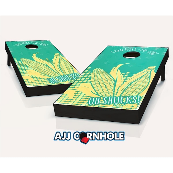 Mkf Collection By Mia K. Farrow Oh Shucks Theme Cornhole Set with Bags - 8 x 24 x 48 in. - 107-OHSHUCKS