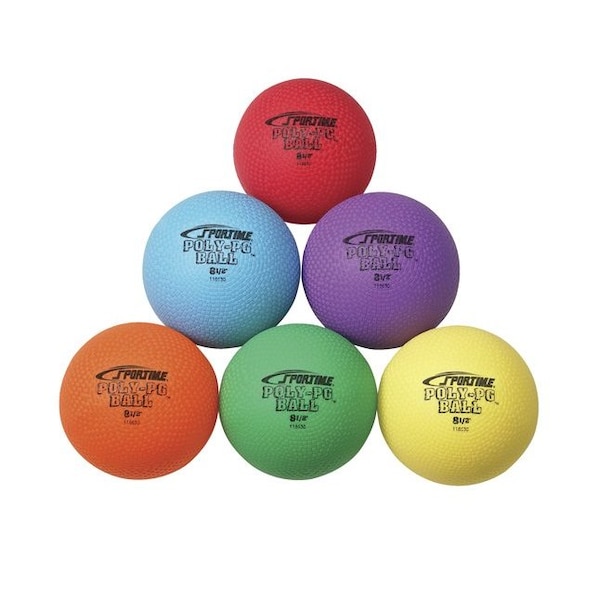 Sportime BALL PLAYGROUND POLY 8.5 INCH SET OF 6 PK - 111000294
