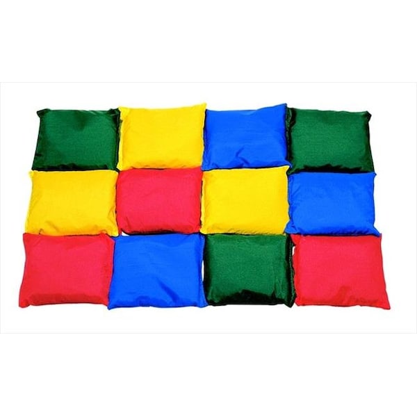 Sportime Sportime 1004608 4 x 4 In. Nylon-Covered Beanbags; Pack 12 - 1004608