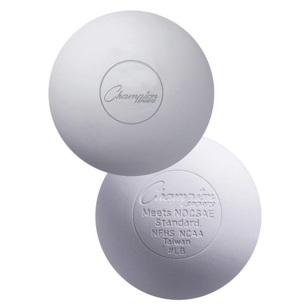 Champion Champion 025368 Official Nfhs LaCrosse Balls - Pack 12; White - 25368