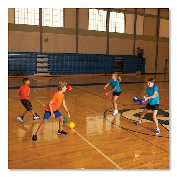 Champion Sports Rhino Skin Dodge Ball Set, 6" Diameter, Assorted Colors, PK6 - RXD6SET