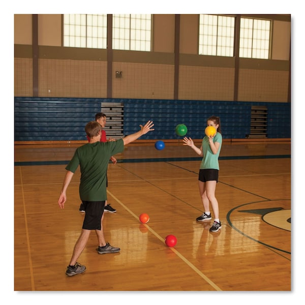 Champion Sports Rhino Skin Dodge Ball Set, 6" Diameter, Assorted Colors, PK6 - RXD6SET
