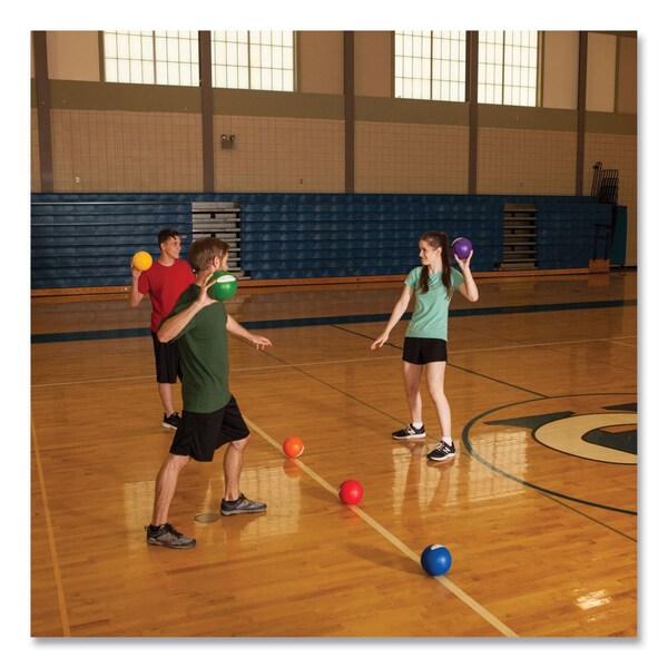 Champion Sports Rhino Skin Dodge Ball Set, 6" Diameter, Assorted Colors, PK6 - RXD6SET