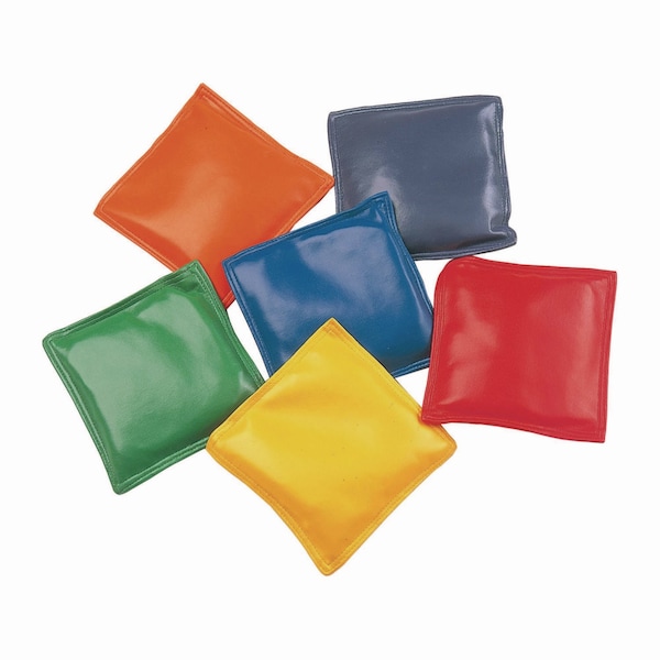 Champion Sports Bean Bag Set, Vinyl, 4", Assorted Colors, PK12 - MBB4SET