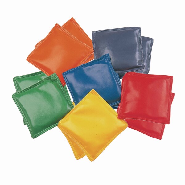 Champion Sports Bean Bag Set, Vinyl, 4", Assorted Colors, PK12 - MBB4SET