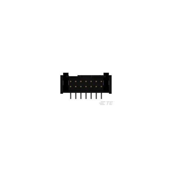 Te Connectivity IDC LOW PRO HDR 14P RA LG LAT BLK - 1761607-5