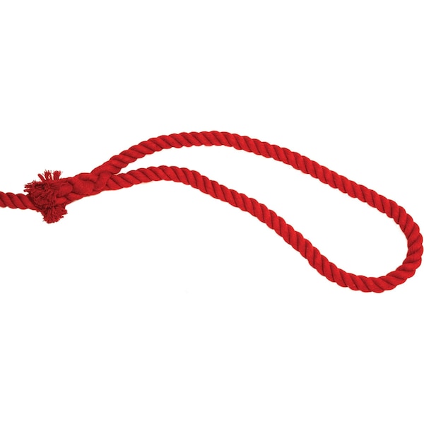 Champion Sports Tug of War Rope, 75ft, Red, Looped - TWR75