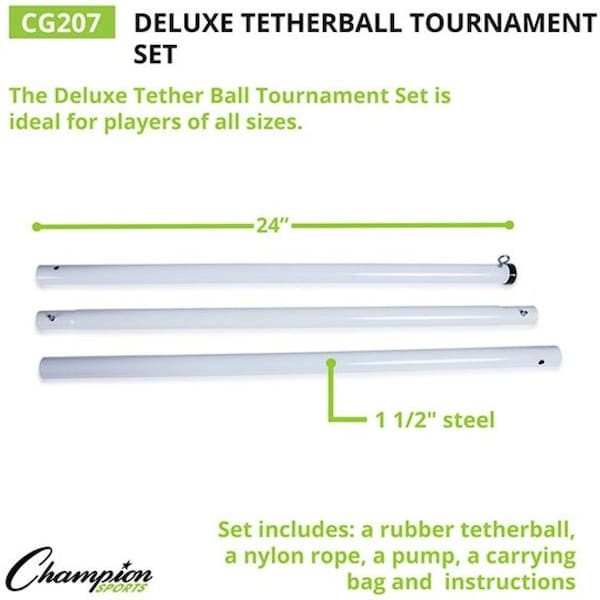 Champion Sports Deluxe TetherBall, Tournament Set - CG207