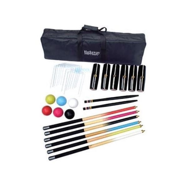 Blue Wave Blue Wave BG3140 Deluxe 6 Player Croquet Set - BG3140