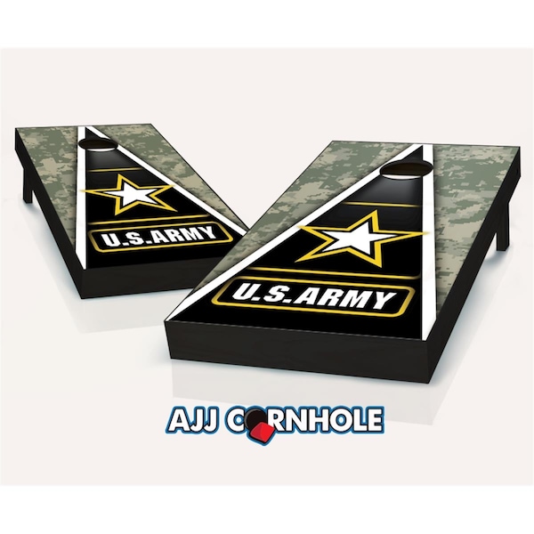 Mkf Collection By Mia K. Farrow US Army Theme Cornhole Theme Cornhole Set with Bags - 8 x 24 x 48 in. - 107-ARMY