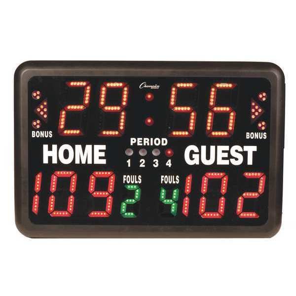 Champion Sports Scoreboard, 20lb., 24inLx16inHx10inD, Plstc - T90
